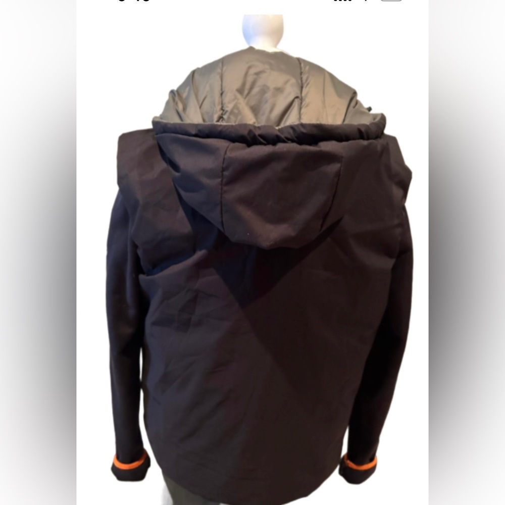 NWT Hunter Green/Black Reversible Hooded Puffed Vest - Picture 9 of 14